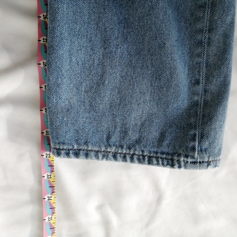 Madewell Baggy Straight Leg Jeans Distressed Earlhurst Light Wash Size 24 - Picture 15 of 16